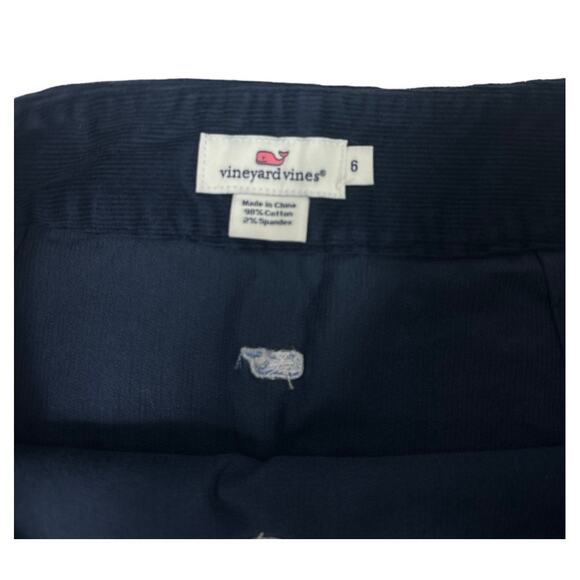 Vineyard Vines Whale Embroidered Cord Skirt Nay Blue - Picture 3 of 5